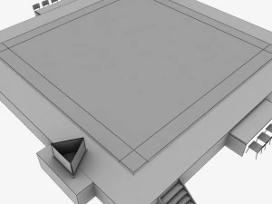 artistic gymnastic floor low poly 3D Model