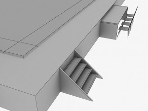 artistic gymnastic floor low poly 3D Model