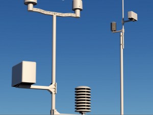 weather meteo station device Model 3D