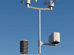 weather meteo station device 3D 模型