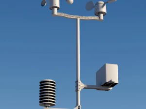 weather meteo station device 3D Model