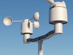 weather meteo station device 3D Model