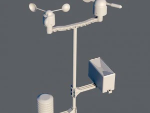 weather meteo station device 3D Model