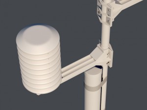 weather meteo station device 3D 模型