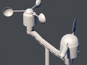 weather meteo station device 3D 模型
