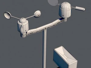 weather meteo station device 3D Model