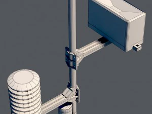 weather meteo station device 3D Model