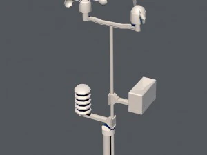 weather meteo station device 3D Model