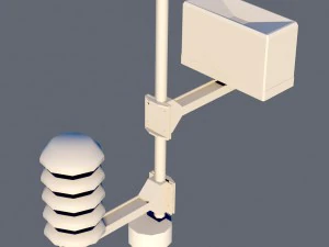weather meteo station device 3D Model