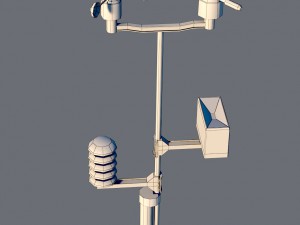 weather meteo station device 3D 模型