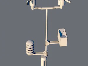 weather meteo station device 3D Model