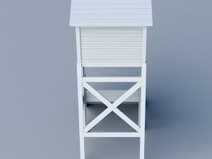 weather meteo station building low poly 3D Model