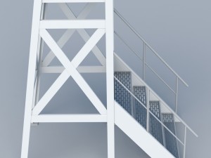 weather meteo station building low poly 3D Model