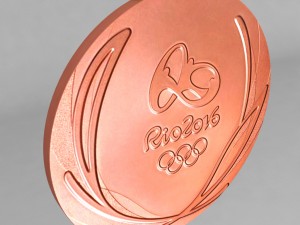 rio olympic medal sport pack 3D Модель