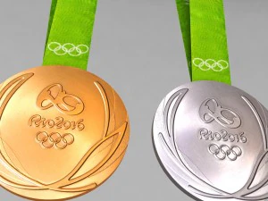 Спортивний пакет з олімпійською медаллю в Ріо 3D Модель