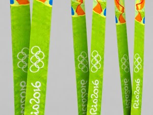 Спортивний пакет з олімпійською медаллю в Ріо 3D Модель