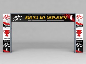 road scaffolding commercial banner low poly 3Dモデル