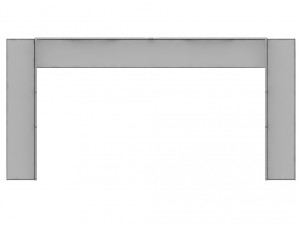road scaffolding commercial banner low poly 3Dモデル