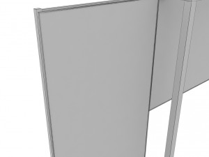 road scaffolding commercial banner low poly 3Dモデル