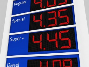 gas station price sign totem low poly Model 3D