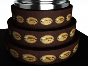 copa america cup trophy low detail 3Dモデル