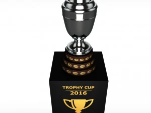 Copa America Cup trofee laag detail 3D Model