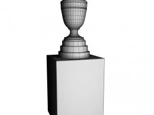 Copa America Cup trofee laag detail 3D Model