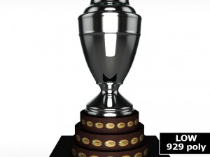 copa america cup trophy low detail 3Dモデル