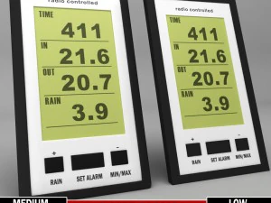 clima meteo esta&ccedil;&atilde;o digital remoto Modelo 3D