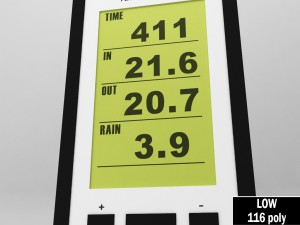 weather meteo digital station remote 3D-Modell