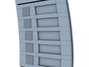 gas station price sign totem low poly pack Model 3D