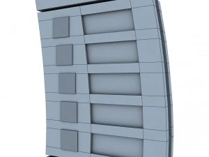 gas station price sign totem low poly pack 3D Model
