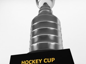hockey stanley cup trophy low poly 3D Model