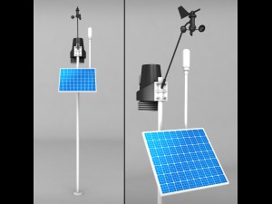 weather meteo station 2 Model 3D