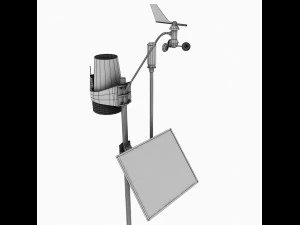 weather meteo station 2 3D Model