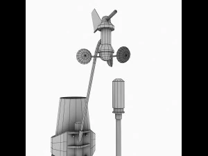 weather meteo station 2 3D Model