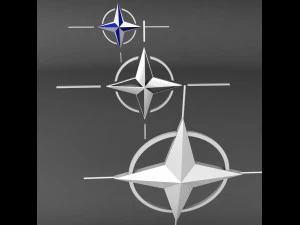 NATO-Logo-Symbol Low-Poly-Pack 3D Modell