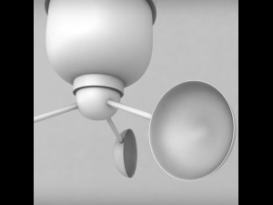 weather meteo station anenometer low poly 3D Model