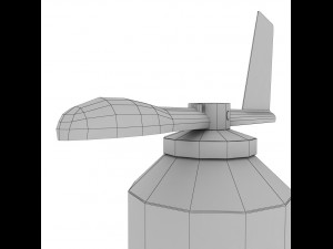 weather meteo station anenometer low poly 3D Model