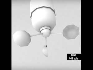 weather meteo station anenometer low poly 3D Model
