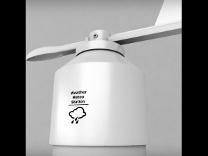 weather meteo station wireless set pack low poly 3D Модель