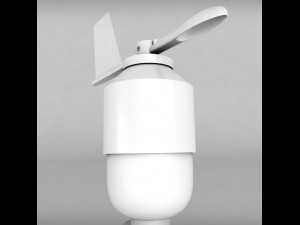 weather meteo station wireless set pack low poly 3D Модель