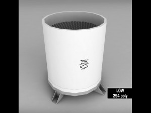 weather meteo station wireless set pack low poly 3D Модель