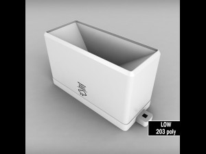 weather meteo station wireless set pack low poly 3D Модель