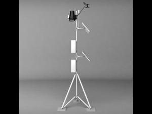 weather meteo station high detail 3D 모델