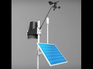 weather meteo station high detail 3D 모델