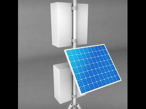 weather meteo station high detail 3D 모델