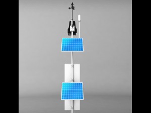 weather meteo station high detail 3D 모델