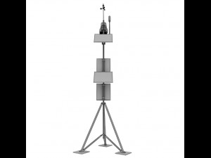 weather meteo station high detail 3D 모델