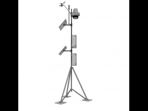 weather meteo station high detail 3D 모델